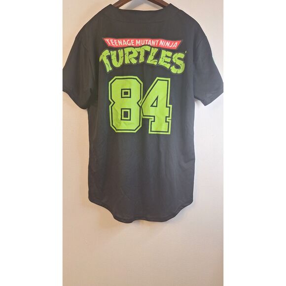 TEENAGE MUTANT NINGA TURTLES 90'S Y2K BASEBALL MOVIE CARTOON JERSEY SIZE MEDIUM - Picture 2 of 4
